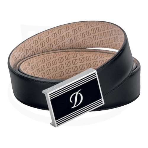 S.T. Dupont Line D Heritage Windsor Belt with Black Lacquer and