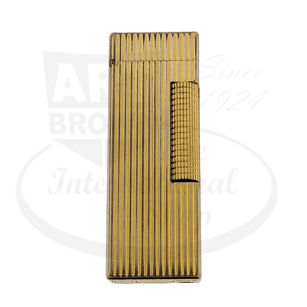 Engraved Dunhill Gold Vertical Rollagas – Art Brown International Shop