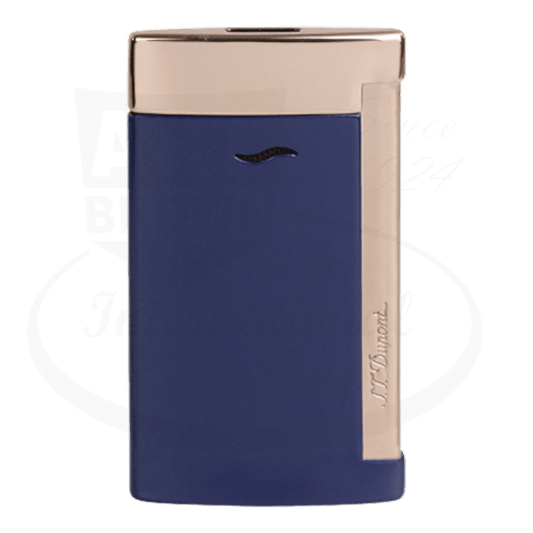 S.T. Dupont Slim 7 Bright Blue Lacquer & Pink Gold, 027773