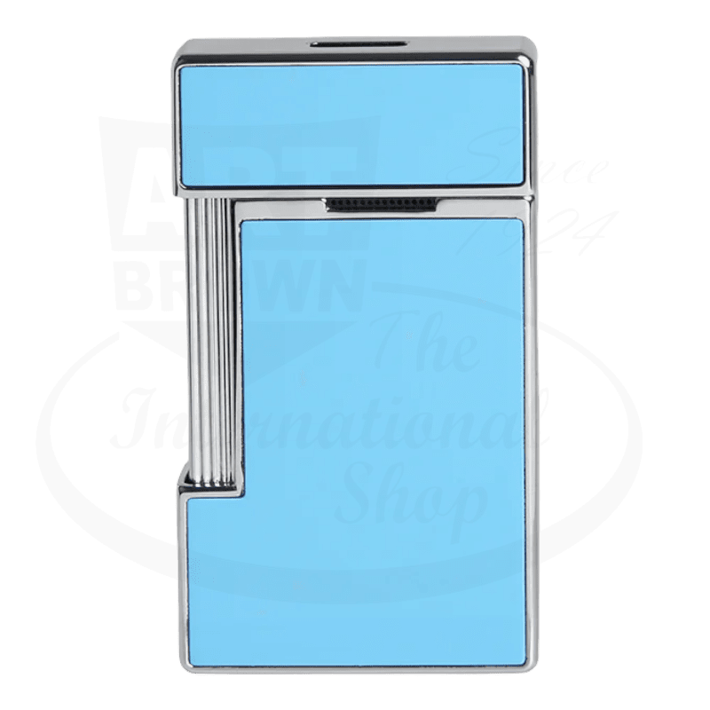 S.T. Dupont Slimmy Light Blue Lacquer & Chrome Lighter, 028007