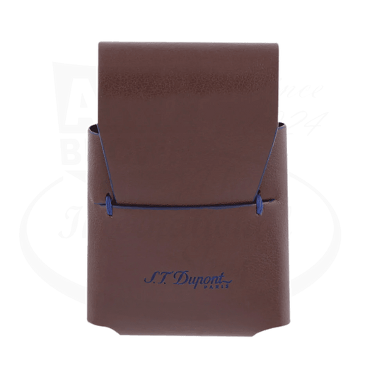 S.T. Dupont Ligne 2 Brown and Blue Slim Lighter Case, 184104