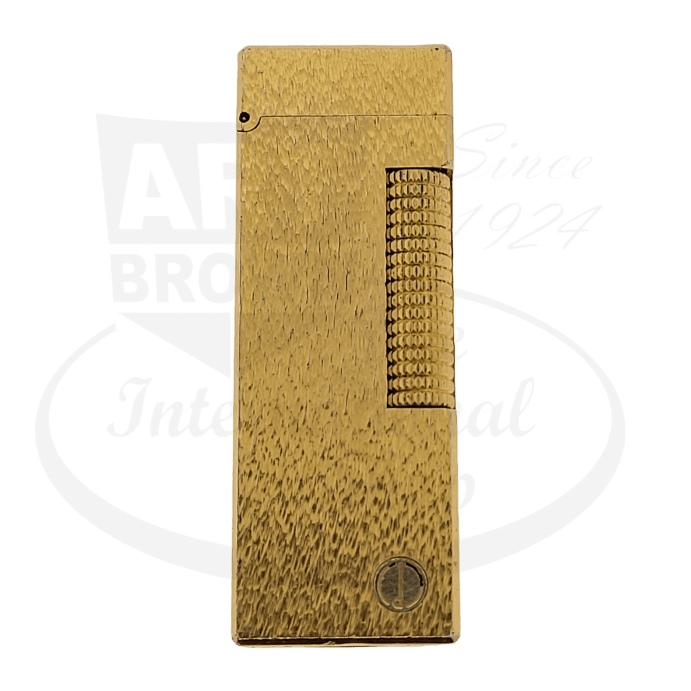 Dunhill Gold Plated Fine Bark Rollagas Lighter, B59
