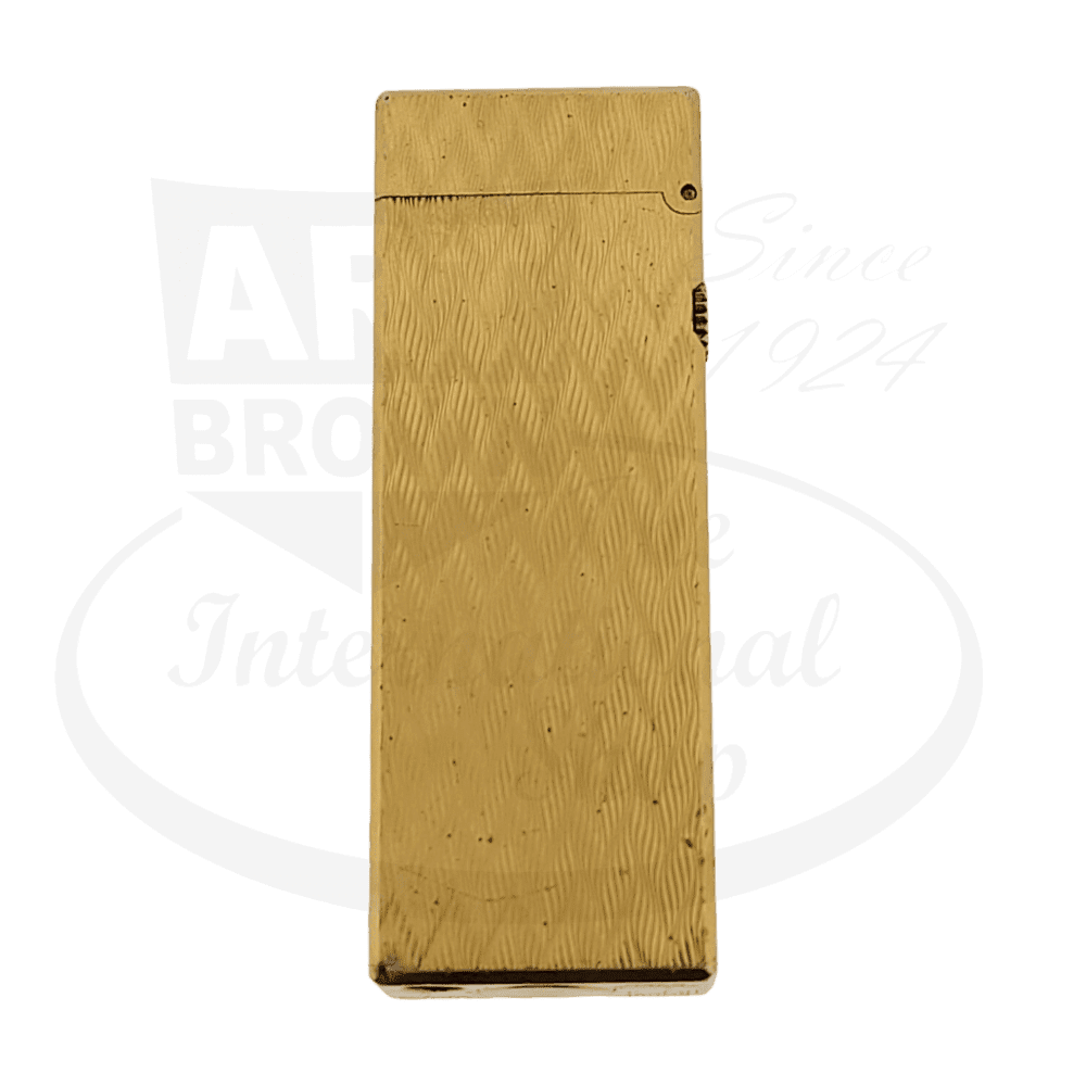 Preowned Dunhill Gold Chevron Rollagas Lighter