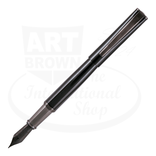 Monteverde Impressa Black with Gunmetal Finish Fountain Pen, MV29913