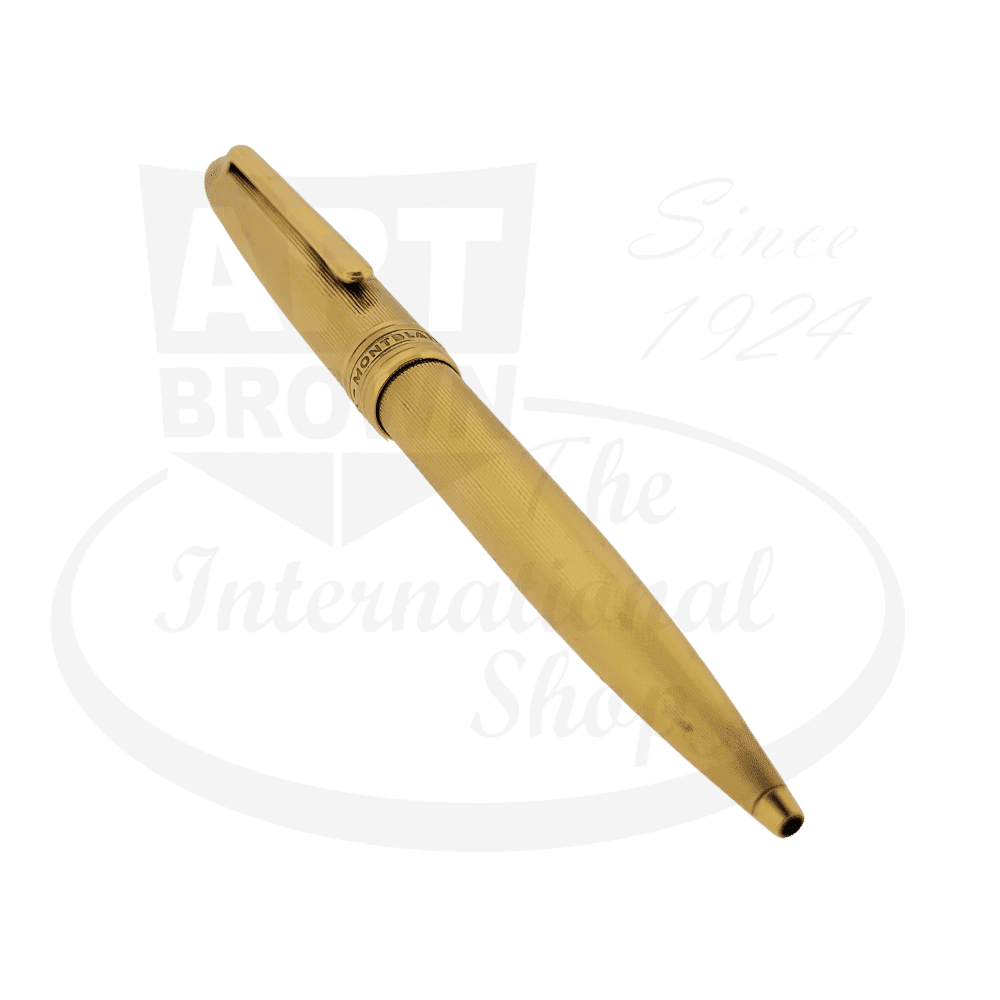 Preowned Vintage Montblanc Meisterstuck 144 Barley Grain Vermeil Ballpoint Pen
