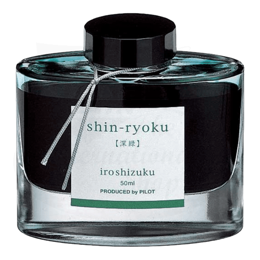 Pilot Iroshizuku Bottled Ink - Shin-Ryoku (Forest Green) Deep Green
