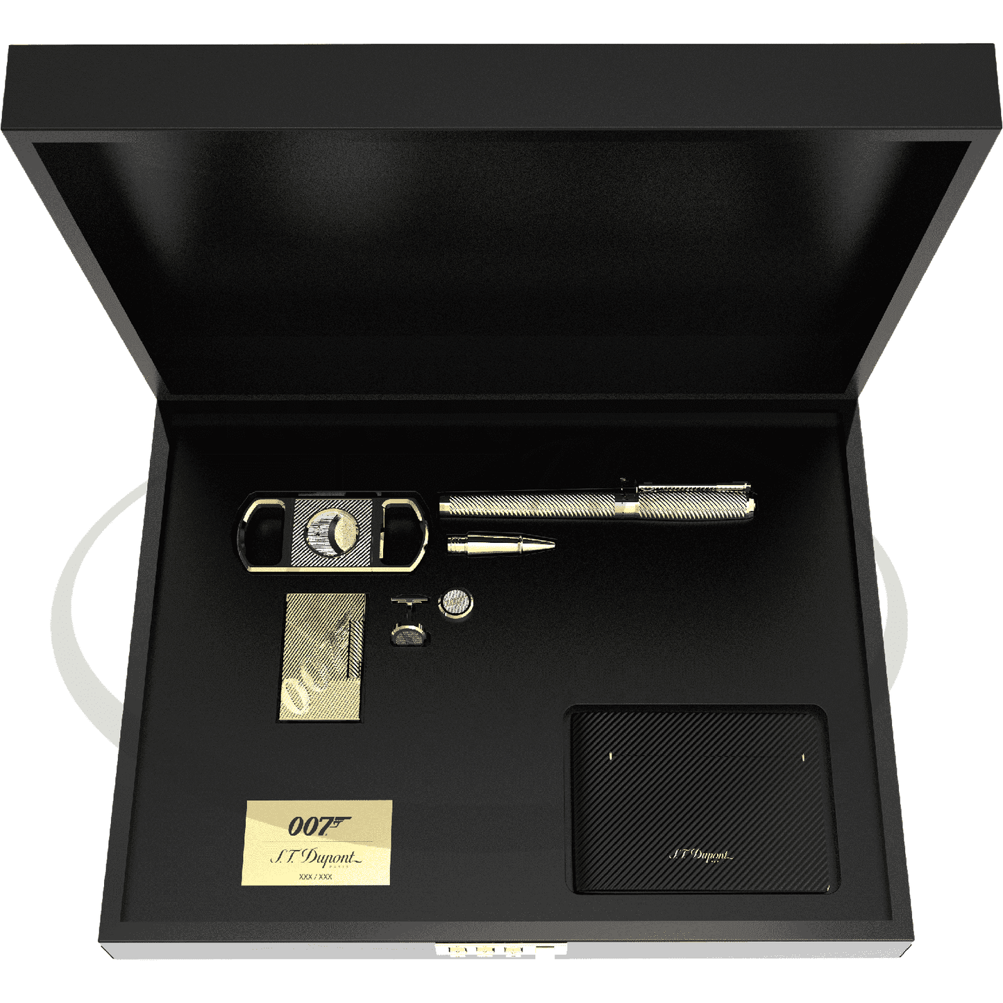 S.T. Dupont 007 Limited Edition James Bond Gold Collectors Set 5 pieces
