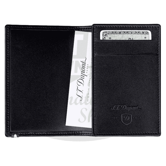 S.T. Dupont Line D Black Leather Business Card Holder, 180013