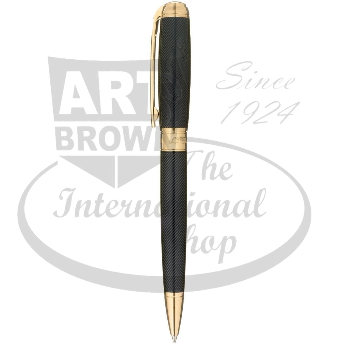 S.T. Dupont Line D Limited Edition James Bond Black and Gold Ballpoint Pen, 415048