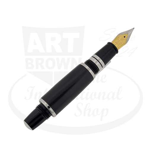 Preowned Dayacom Wood Dark Brown Medium Fountain Pen