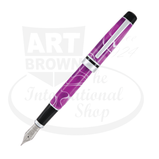 Monteverde Prima Purple Swirl Medium Fountain Pen