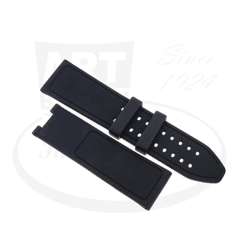 S.T. Dupont Black Rubber Strap For Raid Watch