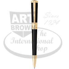 S.T. Dupont Liberté Ballpoint pen, Lacquer, Gold trim, Black 465019
