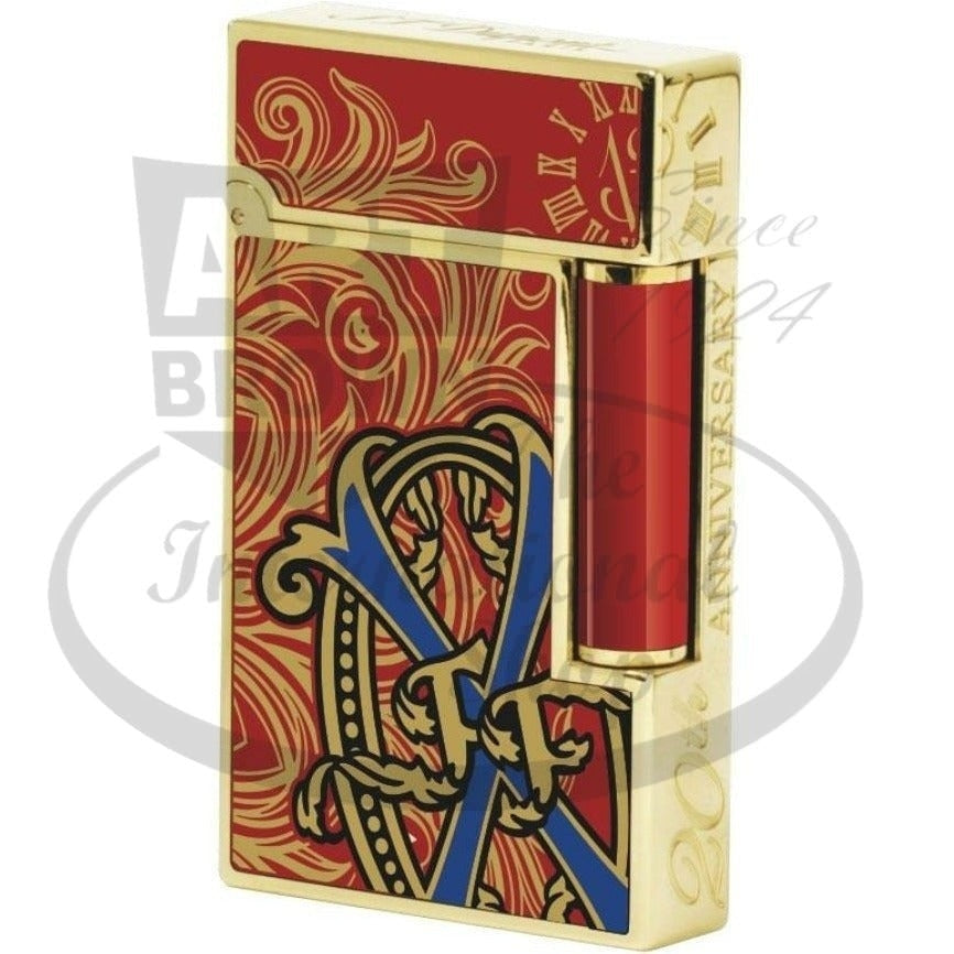S.T. Dupont Ligne 2 20th Anniversary Red Lacquer Fuente Lighter, F16159